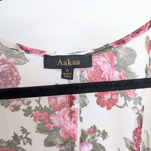 Pink and Green Floral Cardigan - Picture 3 of 4